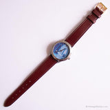 Walt vintage Disney Mundo reloj con dial azul | Mickey Mouse reloj