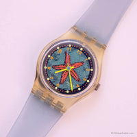 1992 Vintage Swatch Lady LK135 Rising Star Uhr | Sternfisch Swatch