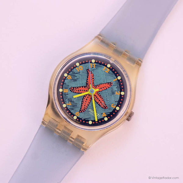 1992 Vintage Swatch Lady LK135 étoile montante montre | Étoile de mer Swatch