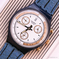 Swatch Chrono ساعة SCN100 سكيبر | خمر 1990 Swatch Chronograph