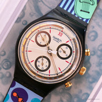 1992 Swatch Prix ​​SCB108 montre Vintage | 1990 Swatch Chrono