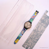 1992 Swatch Premio SCB108 reloj Vintage | Década de 1990 Swatch Chrono