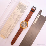 1995 Swatch SCJ400 Clocher montre | Vintage 90 Swatch Chrono montre