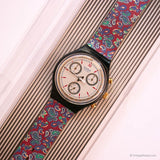 1992 Swatch ساعة جائزة SCB108 | التسعينيات خمر Swatch Chrono يشاهد