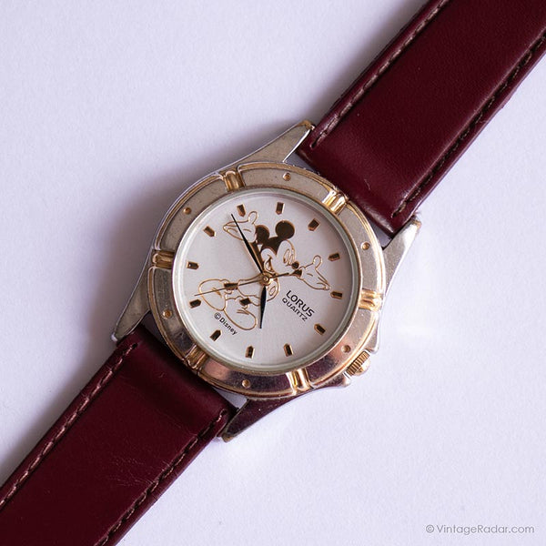 Ancien Lorus Quartz Mickey Mouse montre Lorus Y121-x092 montre