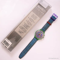 كلاسيكي Swatch ساعة SCN112 إيكوديكو | نادر في التسعينات Swatch Chrono يشاهد