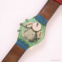 Antiguo Swatch SCN112 ECHODECO reloj | 90 raro Swatch Chrono reloj