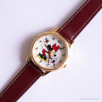 Selten Minnie Mouse mit Schmetterlingen Uhr | Vintage SII Marketing Uhr