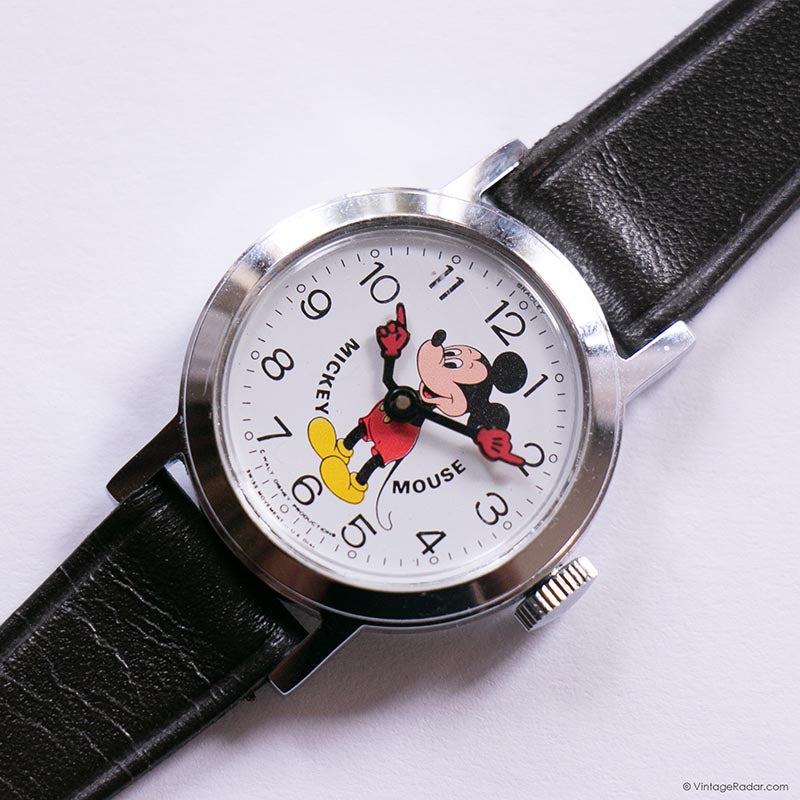 Rare Vintage Mechanical Mickey Mouse Watch by Bradley Swiss 