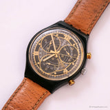 Swatch Chrono SCB113 COUNT Watch | 90s Black Chronograph Swatch