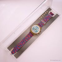 Vintage 1993 Swatch Chrono SCK100 WILD CARD Watch with Box