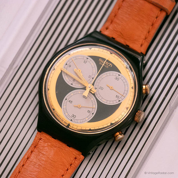 Swatch Chrono SCB107 Rollerball Uhr | 90er Jahre Vintage Swatch Uhr