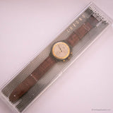 1991 Swatch GOLDFINGER SCM100 Watch | Minimalist Swiss Chrono Watch