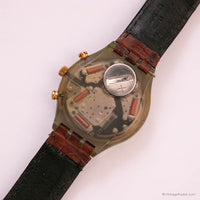 1991 Swatch Goldfinger SCM100 reloj | Crono suizo minimalista reloj