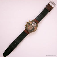1991 Swatch Goldfinger SCM100 Uhr | Minimalistischer Schweizer Chrono Uhr