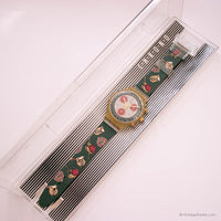 Ancien Swatch Chrono SCK102 Star d'équitation montre | 90 Swatch avec boîte