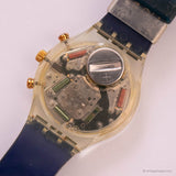 EXTRAÑO Swatch Chrono SCZ101 IOC reloj - 100 años de movimiento olímpico