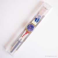 1992 Swatch GK147 Gruau reloj | Caja y papel original azul Swatch