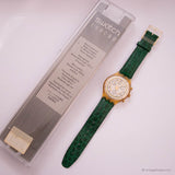RARE 90s Vintage Swatch Chrono SCJ400 CLOCHER Watch