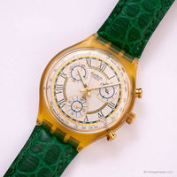 RARE 90s Vintage Swatch Chrono SCJ400 CLOCHER Watch