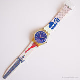 1992 Swatch GK147 Gruau Uhr | Originalbox und Papiere blau Swatch