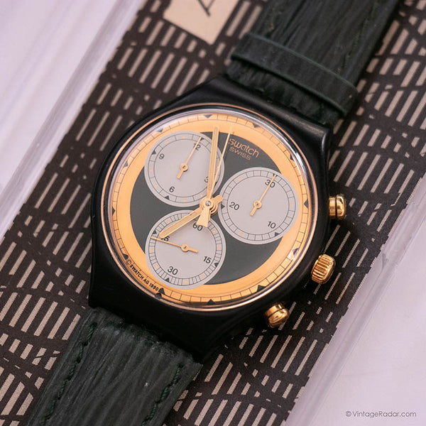 Swatch Chrono Scb107 rollerball reloj | Verde de los 90 Swatch Chronograph
