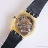 1992 Swatch GK402 BLACK LINE Watch | Box and Papers Skeleton Swatch
