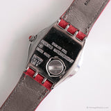1995 Swatch YLS103 RED AMAZON Watch | Vintage Silver-tone Swatch Irony