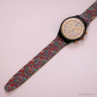 Swatch Chronograph ساعة جائزة SCB108 | ساعة كرونو ملونة من التسعينيات