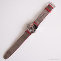1995 Swatch YLS103 RED AMAZON Watch | Vintage Silver-tone Swatch Irony