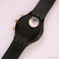 Swatch Chrono SCB107 ROLLERBALL Watch | Green & Gold Swatch Chrono