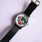 Mickey vintage et Minnie Mouse Noël montre avec sangle d'OTAN