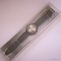 1991 Swatch Chrono SCB106 WALL STREET Watch with Box Vintage