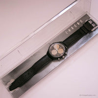 1991 Swatch Chrono SCB106 Wall Street montre avec la boîte vintage