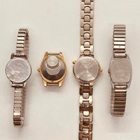 Mucho 4 Timex Relojes eléctricos de cuarzo para piezas y reparación: no funciona