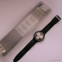 1991 Swatch Chrono SCB106 WALL STREET Watch with Box Vintage