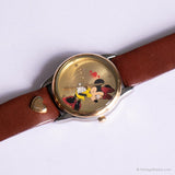Elegant Minnie Mouse Uhr Für Frauen mit Champagner -Zifferblatt Vintage