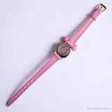 لون القرنفل Minnie Mouse ساعة نسائية على شكل حزام وردي | ساعة خمر