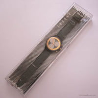 Rara coleccionable 1991 Swatch Chrono Scb107 rollerball reloj con caja