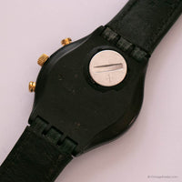 نادر تحصيل 1991 Swatch Chrono ساعة رولربال SCB107 مع صندوق