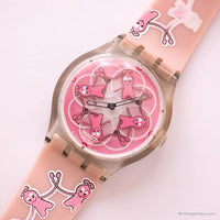 Vintage Swatch SUPK108 LOVE HANDS Watch | Jelly in Jelly Puzzle Motion