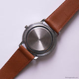 Vintage Silver-tone Meister Anker Quartz Watch for Men with White Dial