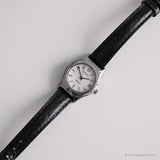 Vintage -Kutsche von Timex Uhr für sie | Silberton-Datum Armbanduhr