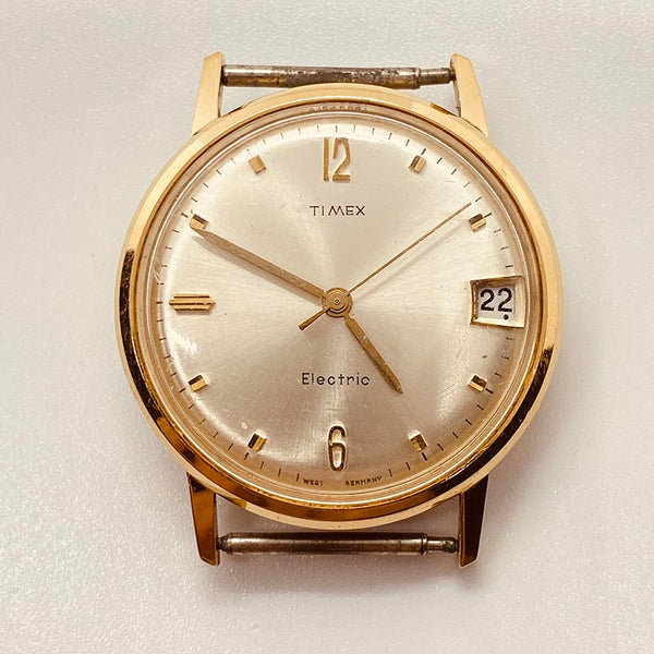 Timex Electric de Alemania Occidental raro reloj Para piezas y reparación, no funciona