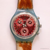 Vintage ▾ Swatch Chrono Fury SCN109 orologio | Swiss degli anni '90 Chronograph Orologio
