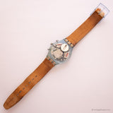 كلاسيكي Swatch Chrono ساعة فيوري SCN109 | التسعينيات السويسرية Chronograph يشاهد