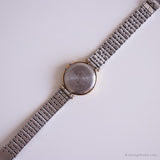 Vintage zweifarbig Timex Kleid Uhr | Edelstahlarmband Uhr