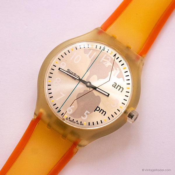 Swatch ساعة تعمل باللمس ثنائية الموقت JET STBK100 | 2003 Swatch كلاسيكي