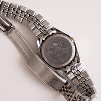 Vintage Two-tone Timex Data indiglo orologio | Orologio abito elegante da donna