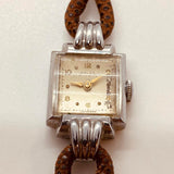 1950 Arlea Art Deco 15 Rubis montre pour les pièces et la réparation - ne fonctionne pas
